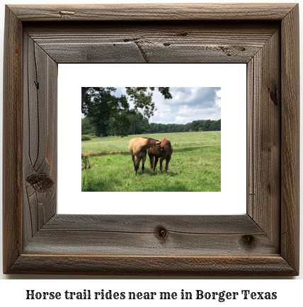 horse trail rides near me in Borger, Texas